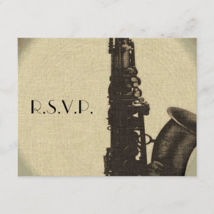 RSVP Jazz Age Casamento Convite Art Estilo Deco