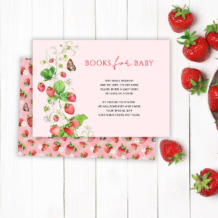 RSVP Livros de Morango Para Bebê cartão