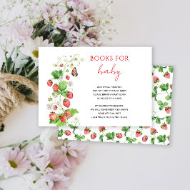 RSVP Livros De Morango Para Cartão De Bebê