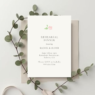 RSVP Marfim Cartão de Jantar de Ensaios de Casamento R