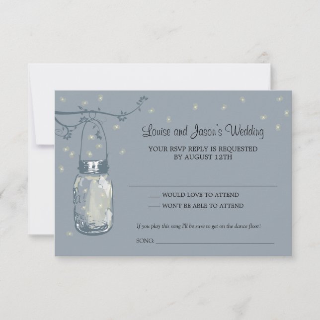 RSVP Mason Jar Wedding (Frente)