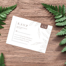 RSVP Minimalista de Abstrato Elegante