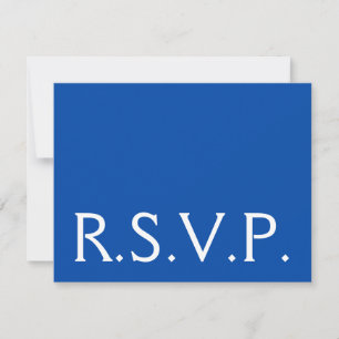 RSVP Minimalista, mínimo e humilde "R.S.V.P." Cartão