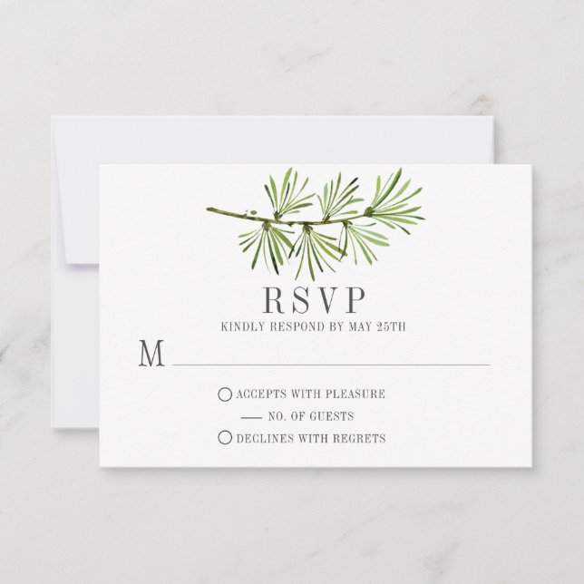 RSVP Minimalista Rustic Wildwoods Pine Branch (Frente)
