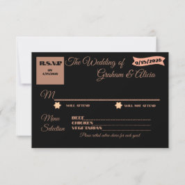 RSVP Mínimo de Placa Dusty Rosa Elegant