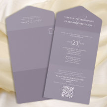 RSVP Moderno da Lavanda Lilac