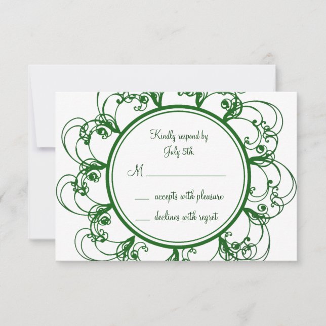 RSVP Monograma (verde) (Frente)