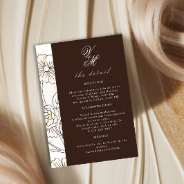 RSVP Navegando no Cartão Detalhado de Casamento de Amor