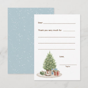 RSVP Nota de Natal Obrigado, preencha o cartão de vazio