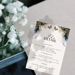 RSVP Ondas De Inverno Com Cartão Detalhado De Casamento