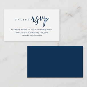 RSVP Online de Convite de Casamento, Cartão de Scr