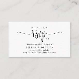 RSVP Online de Convite de Casamento, Script de Cal