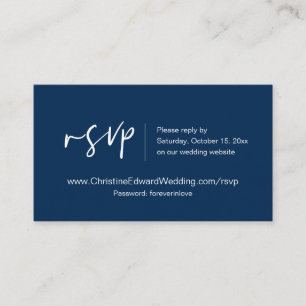 RSVP Online de Convite para Casamento, Cartão de P