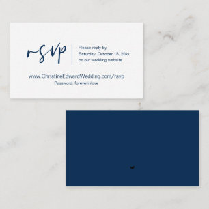 RSVP Online de Convite para Casamento, Cartão de P