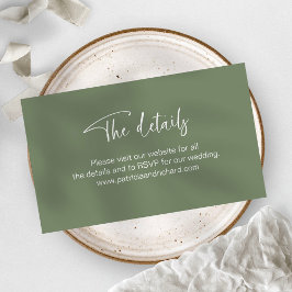 RSVP Online de Detalhes do Site de Convite para Ca