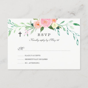 RSVP para Batismo Floral Doce