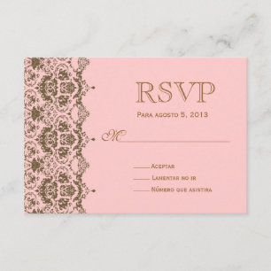 RSVP para boda en español / Rsvp Casado