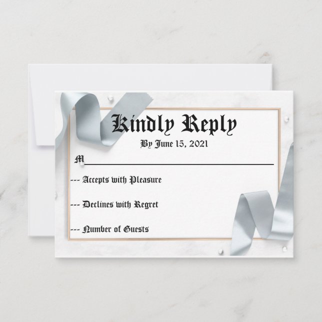 RSVP para Casamento (Frente)