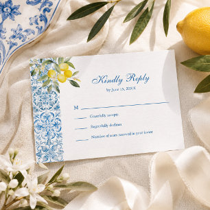 RSVP para Casamento de Limão Mediterrâneo