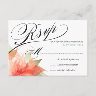 RSVP Peachy Orange Floral Deluxe 2 lados