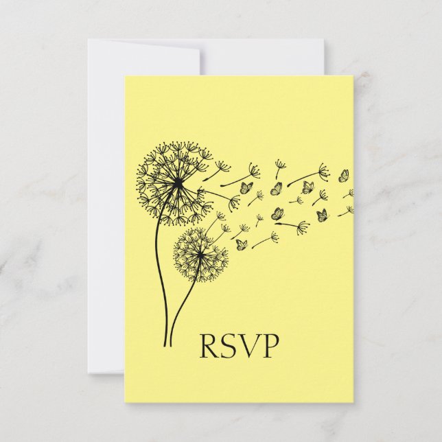 RSVP Personalizado de Bordas de Relógio de Dandeli (Frente)