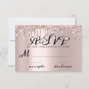 RSVP Pingando Doce 16º Casamento Chá de Noiva Rosa