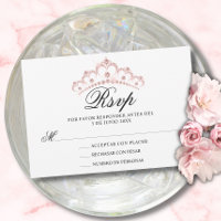 RSVP Pink espanhola Quinceañera Quince