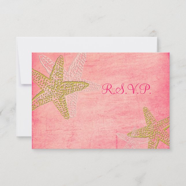 RSVP PixDezines, PINK STARFISH para 5x7 (Frente)