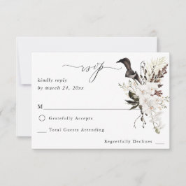 RSVP Preto e Branco sem RSVP de Refeições