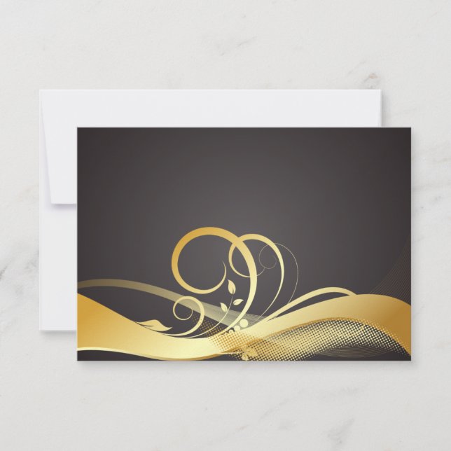 RSVP Preto e Dourado (Frente)