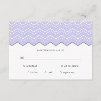 RSVP Puro de Lavanda Chevron Negrito