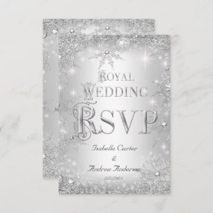 RSVP Real Casamento Silver Winter Wonderland Crown