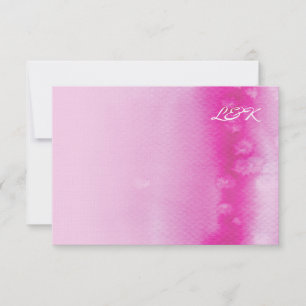 RSVP REPLICAR CARTÃO ombre aqucolor fuschia rosa