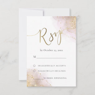 RSVP respingos de aquarela