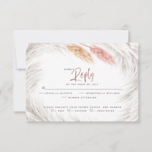 RSVP RSVP Rústico Rosa Foxtail e Ivory Pampas Gra