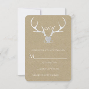 RSVP Russo de Papel Branco e Papel Marrom