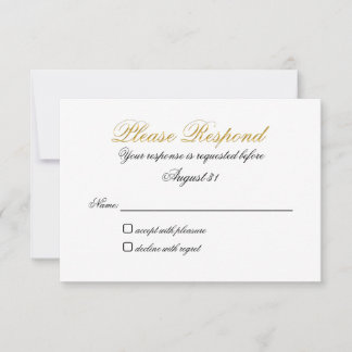 RSVP Sem Entrada Falso Ouro