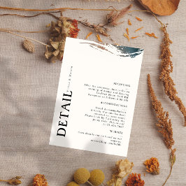 RSVP Sempre e para Cartão Detalhado de Casamento de Ete