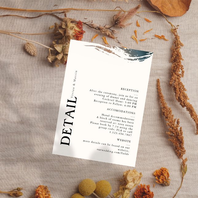 RSVP Sempre e para Cartão Detalhado de Casamento de Ete (Criador carregado)