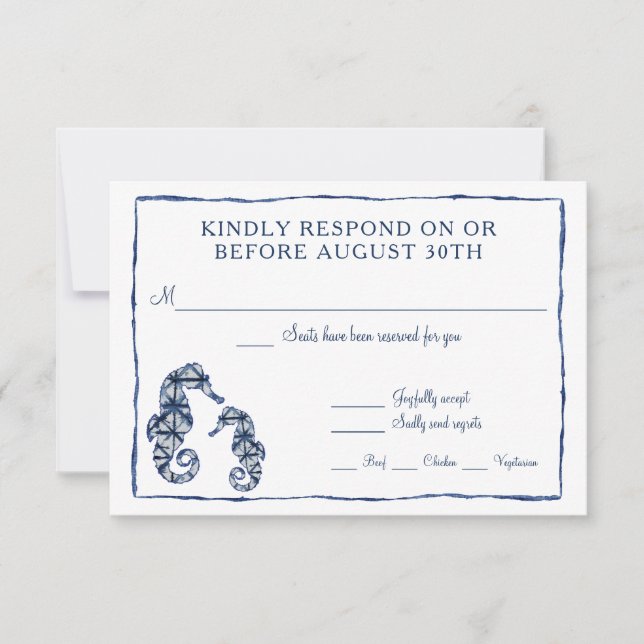 RSVP Shibori Kumo Aquarela Praia Cavalo-Marinho Oc (Frente)