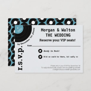 RSVP Simples de Estilo de Concertação de Álbum Roc