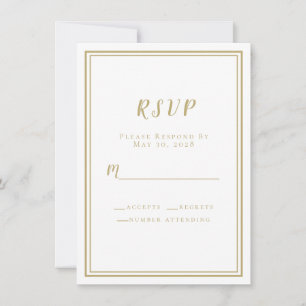 RSVP Simples Moderno e Minimalista de Cinzas Branc