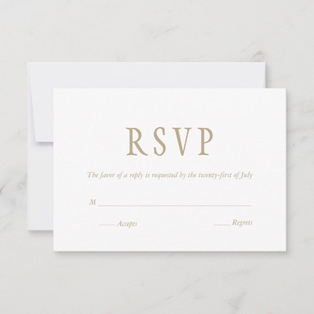 RSVP Tradicional Elegante (Frente)