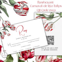 RSVP | Tulipas Florais Vermelhas e Brancas
