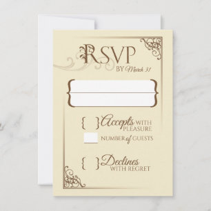 RSVP uma vez Wedding