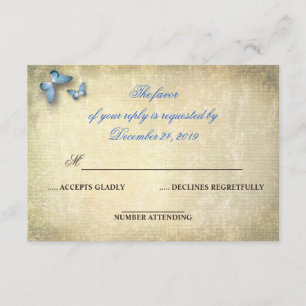 rsvp velho sujo elegante do casamento das canvas