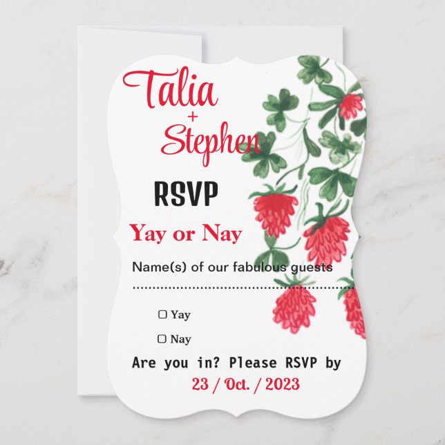 RSVP Vermelho (Frente)