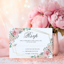 RSVP Watercolor Pink Espanhol Quinceañera Quince