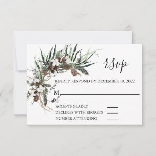 RSVP Wedding Winter Cotton Foliage Natal