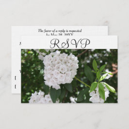 RSVP White Wedding Mountain Laurel